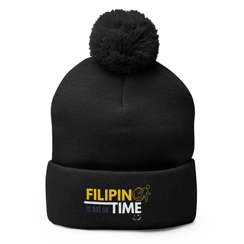 Filipino Time is Not on Time Knit cap